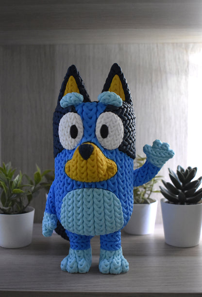 Bluey efeito crochê